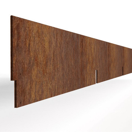 Kantopsluiting Double Corten 300x16,5 Borderrand cortenstaal 