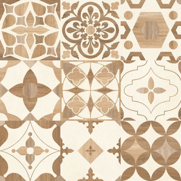 GeoCeramica Mywood Decora 60x60x4 Keramische tegels