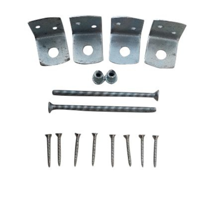 Uni Beslagset RVS 1 set per betonpaal Overig