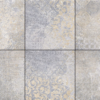 Cerasun Catania Decor Blue 60x60x4 Keramische tegels