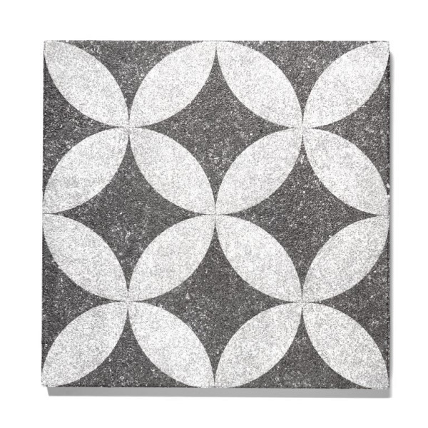 GeoProArte 60x60x4 Dark Grey Flower Beton tegels
