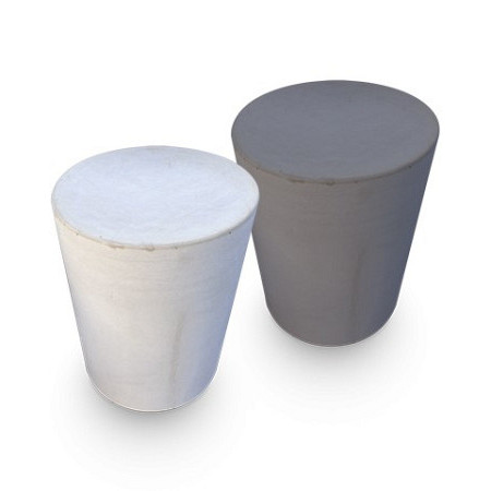 Poef rond Zwart 50x50x40 Meubels