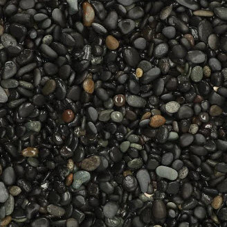 Beach Pebbles Black 25 kg 8-16 mm Grind en Split
