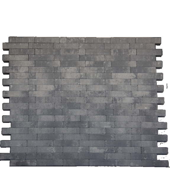 Facetto Grijs-Zwart 5x20x6 Stenen en klinkers