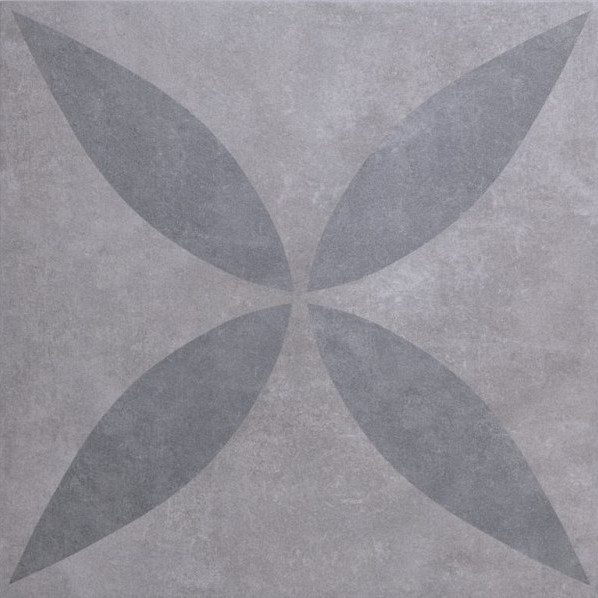 GeoCeramica Entree Ambiente Greige Flower 60x60x4 Keramische tegels