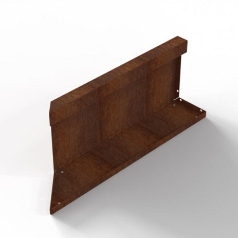 Bloembak Module+ Inwendig hoekpaneel (C) R Corten 90x28 Bloembakken