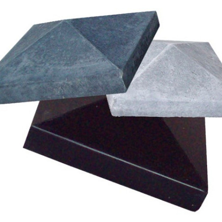 paalm. 35x35en24x35 zwart gecoat Afdekelementen