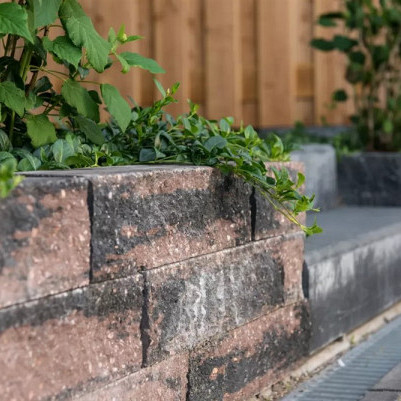 Wallblock Split 12x12x30 Brons Stapelblokken