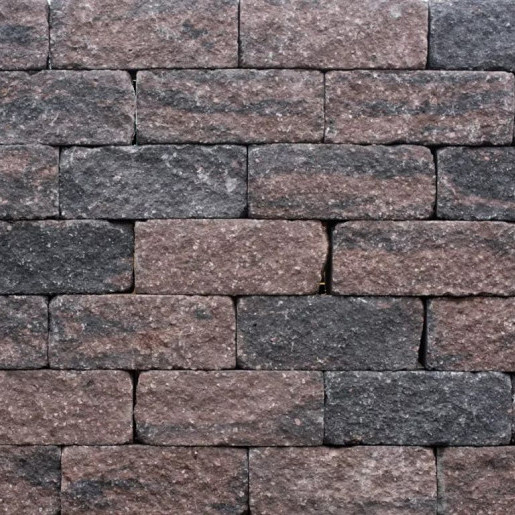 Wallblock Tumble 12x12x30 Brons Stapelblokken