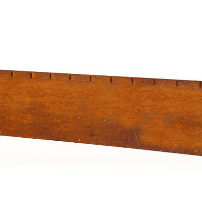 Kantopsluiting Single flex 300x16,5 cm Corten Borderrand cortenstaal 
