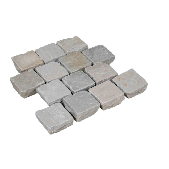 Kinderkoppen Kandla Grey 14x14x3/5 cm bekapt, 51 st. per m2 Natuursteen tegels 