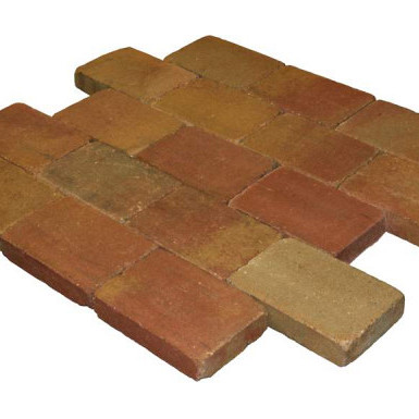 Metro Trommelsteen Terrageel 20x30x6 Beton klinkers