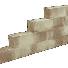 Linea Block Beige *Kp* 15X15X60 (5) Stapelblokken