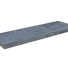 Vijverranden/afdekplaten Blue Moon Honed Linea Grijs-blauw 100x15x3 Plaat Vijver- en zwembadrand