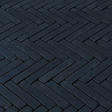 Carbona Antica  Zwart 5X25,8X6 Getrommeld Gebakken klinkers
