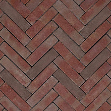 UWF60 Ruston Designa Paars rood bezand 5x20x6 Waalformaat Ongetrommeld Gebakken klinkers
