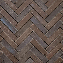 UWF60 Doris Vida Donkerbruin bezand 5x20x6 Waalformaat Getrommeld Stenen en klinkers