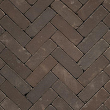 UDF60 Atlas Vida Aubergine zwart bezand 6,5x20x6 Dikformaat Getrommeld Stenen en klinkers