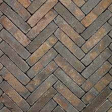 WF80 Oliva WS Classica Bruin blauw onbezand Waalformaat 5x20x8 Getrommeld Gebakken klinkers