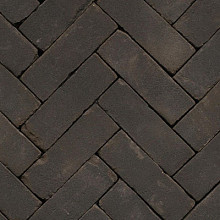 DF80 Nero Natura Zwart bezand 6,5x20x8 Dikformaat Getrommeld Stenen en klinkers