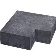 Oud Hollands hoekstuk traptreden 90gr Antraciet 20x20x20 Binnen (40x20) Oud Hollandse tegels 