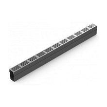 SlimLine 100 Vervangingsrooster aluminium Goten