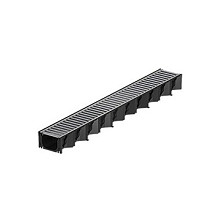 Hexaline 2.0 goot Zwart 100x8,1 Incl. vz.st. sleufrooster Goten