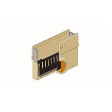 Euroline H100 vuilvanger 50x30 zonder rooster, incl. emmer Goten