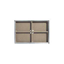 Schoonloper onderbak polymeerbeton 50x100x8 Met geintegreerde verzinkt stalen randbescherming Schoonlooproosters