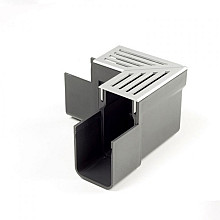 SlimLine 15,9x10 Hoekstuk inclusief aluminium rooster Goten