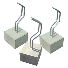 Rijwielstandaard Grijs 30x30x20 90 graden recht Betonelementen