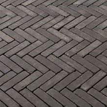 WF60 Lucca antica Zwart zilverzand 5x20,4x6 Getrommeld waalformaat Stenen en klinkers