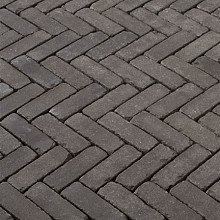 DF60 Lucca antica Zwart zilverzand 6,7x20,4x6 Getrommeld Stenen en klinkers