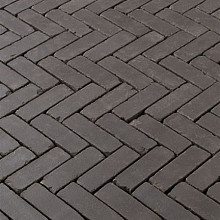 DF60 Carbona antica Zwart 6,7x20,4x6 Getrommeld Gebakken klinkers