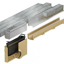 Slotline opzet-/inspectieelement vz.st. schachthoogte 65 mm 50x7,8 Tbv. Euroline vuilvanger, ook Hexaline 2.0 Goten