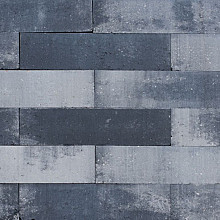 Patioblok Grijs/zwart 60x15x15 Strak Stapelblokken