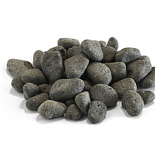 Basalt pebbles 25 kg Grijs-zwart 10-25 mm Keien