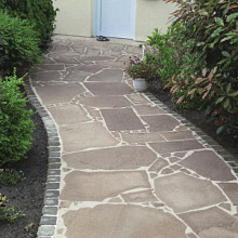 Flagstone Porfier standaard Rood-bruin Gespleten Flagstones