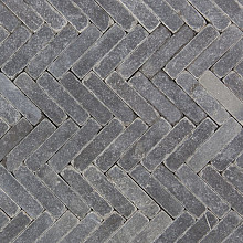 Waalformaat blue moon honed anticato Blauw-grijs 5x20x5 Natuursteen tegels 
