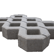 Grastegel beton Grijs 40x60x10 Beton tegels