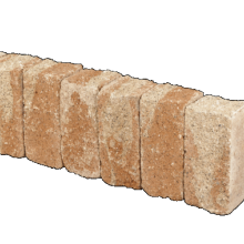 Palissade-stapelblok splitton Mont Blanc 12x12x25 Gekloofd/getrommeld Stapelblokken