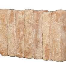 Palissade-stapelblok splitton Mont Blanc 12x12x50 Gekloofd/getrommeld Stapelblokken