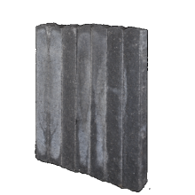 Palissade-stapelblok splitton Mount Everest 12x12x100 Gekloofd/ongetrommeld Stapelblokken