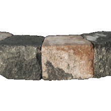 Combiwall Splitton Kilimanjaro 15/22x20x15 Getrommeld stapelbaar muurblokje in trapeziumvorm Stapelblokken