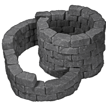 Promo-wall kruidenspiraal Mount Everest Kruidenspiraal compleet met bouwtekening en halve stenen Stapelblokken