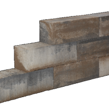 Lineablock Kilimanjaro 15x15x45 Strak muurelement,ongetrommeld Stapelblokken