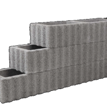 Beplantbare resupor elementen Grijs 40x60x25 Rechthoekflor Bloembakken