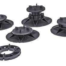 Verstelbare tegeldrager Zwart Hoogte 65 - 100 mm / Per 25 stuks Tegeldragers