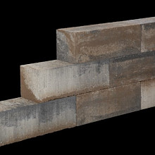 Lineablock Kilimanjaro 15x15x30 Strak muurelement,ongetrommeld Stapelblokken