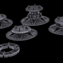 Verstelbare tegeldrager Zwart Hoogte 95 - 130 mm / Per 25 stuks Tegeldragers
